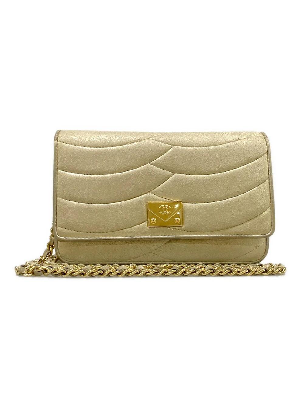 Chanel Gold Suede Other Style Wallet #288659C89B